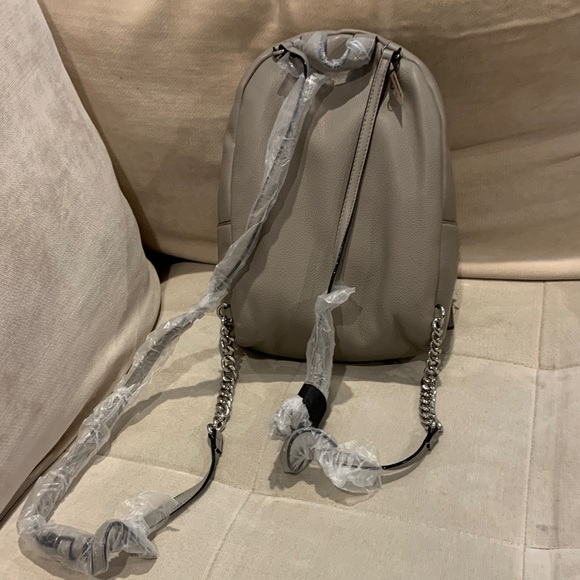 Victoria's Secret Taupe Backpack with Chain Accent - Picture 2 of 5